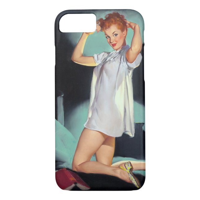 Redhead in der Nacht Button Up Case-Mate iPhone Hülle (Rückseite)