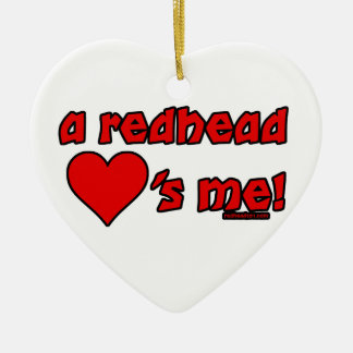Redhead-Lieben ich Keramikornament