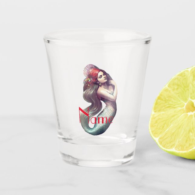 Redhead Mermaid Beauty Thunder_Cove Schnapsglas (Vorderseite)