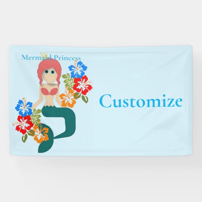 Redhead Mermaid Princess Thunder_Cove Banner (Horizontal)