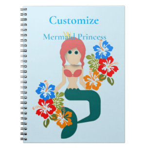 Redhead Mermaid Princess Thunder_Cove Notizblock