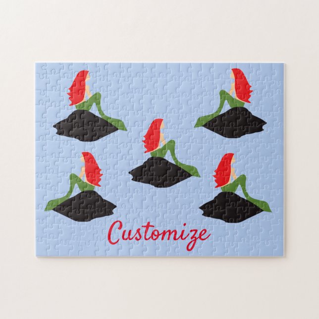 Redhead Mermaid Sitting Thunder_Cove (Horizontal)