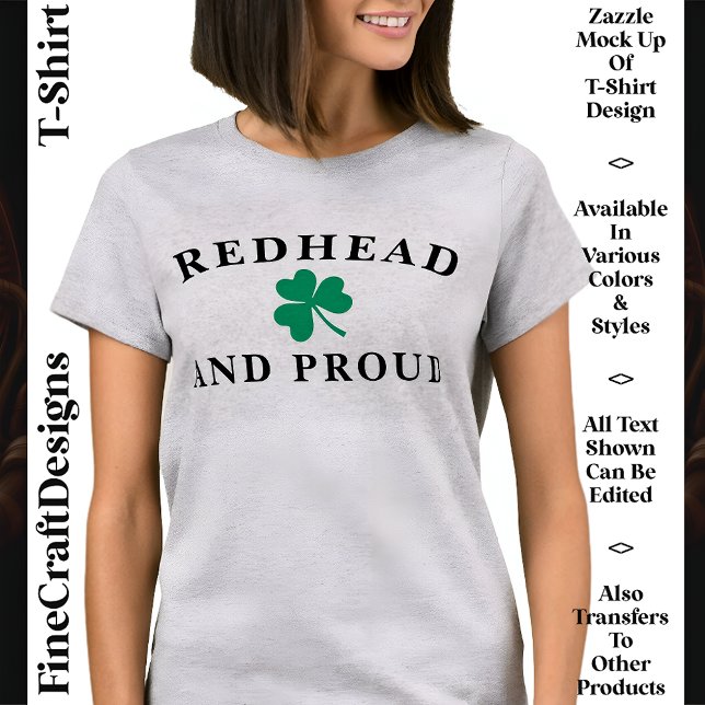 Redhead Pride, irisches Kleeblatt, Custom, 10 Para T-Shirt (Von Creator hochgeladen)