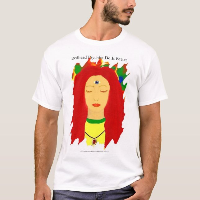 Redhead Psychics verbessert es T-Shirt (Vorderseite)