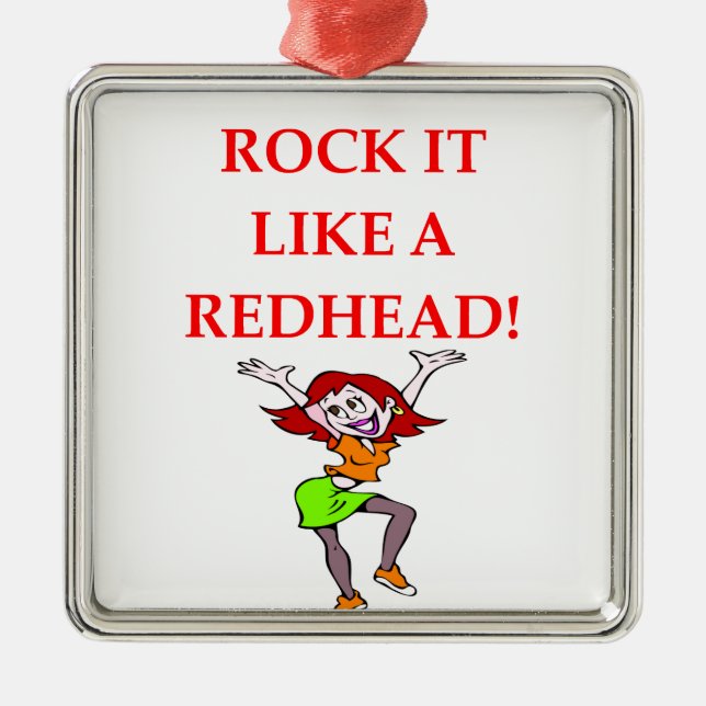 Redhead Silbernes Ornament (Vorne)