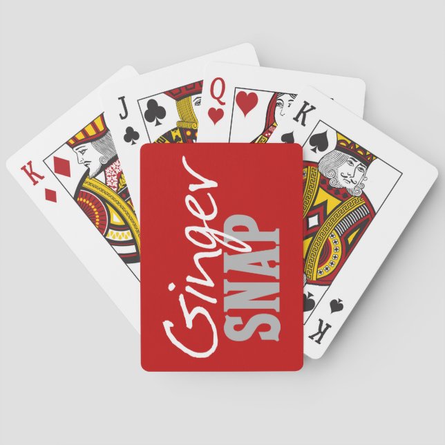 Redhead Spaß - Ginger Snap Spielkarten (Rückseite)