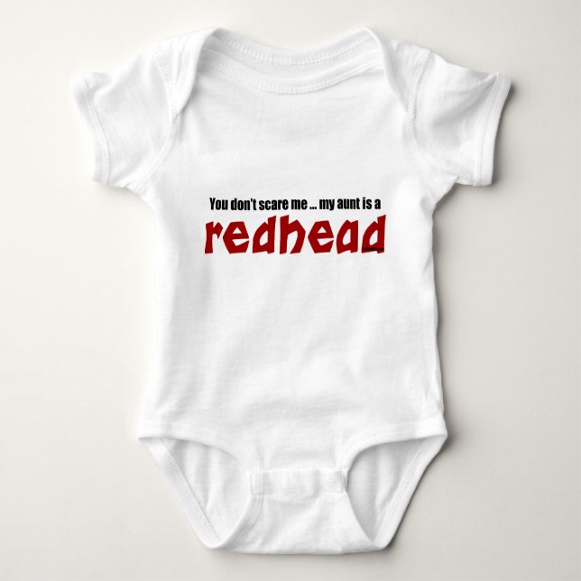 Redhead-Tante Baby Strampler (Vorderseite)