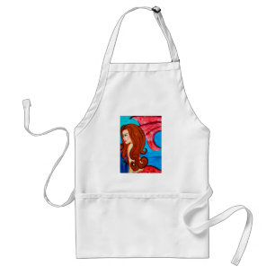 redheaded Meerjungfrau-Schürze Schürze