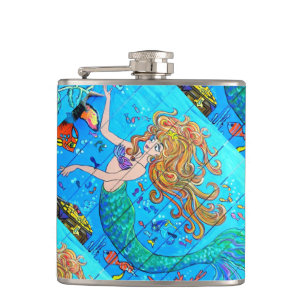 redheaded Meerjungfrauflasche Flachmann