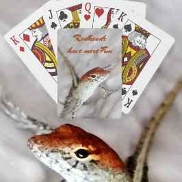 Redheads haben mehr Spaß bei der Fotografie-Lizard Spielkarten
