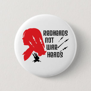 Redheads-nicht Gefechtsköpfe Button