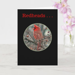 "REDHEADS SIND EINZIGARTIG UND BESONDERS" BIRTHDAY KARTE