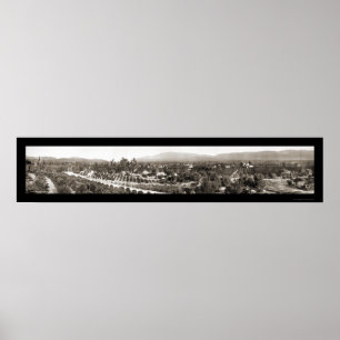 Redlands CA Panorama Foto 1908 Poster
