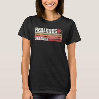 Redlands California Ca Vintag 70er 80er Beach Palm T-Shirt