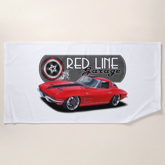Redline Garage Stingray Strandtuch (Vorderseite)