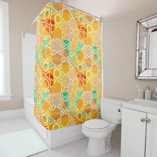 Redman4u2 Geometric Graphic Motif Modern Trend  Duschvorhang (Beispiel)