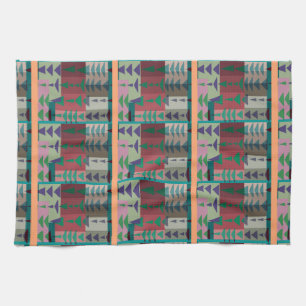 Redman4u2 Geometrisches Grafik-Motiv Moderne Trend Geschirrtuch