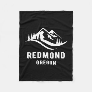 Redmond Oregon Berge Souvenir Andenken Fleecedecke