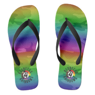 Redneck 4 Regenbogen Flip Flops