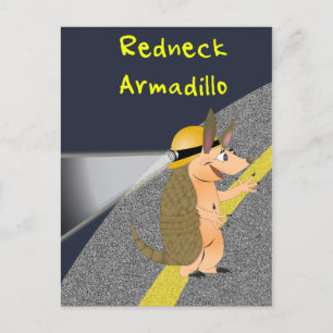 Redneck Armadillo Postcard Postkarte