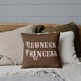 Redneck druckt Extravaganten Text Kissen