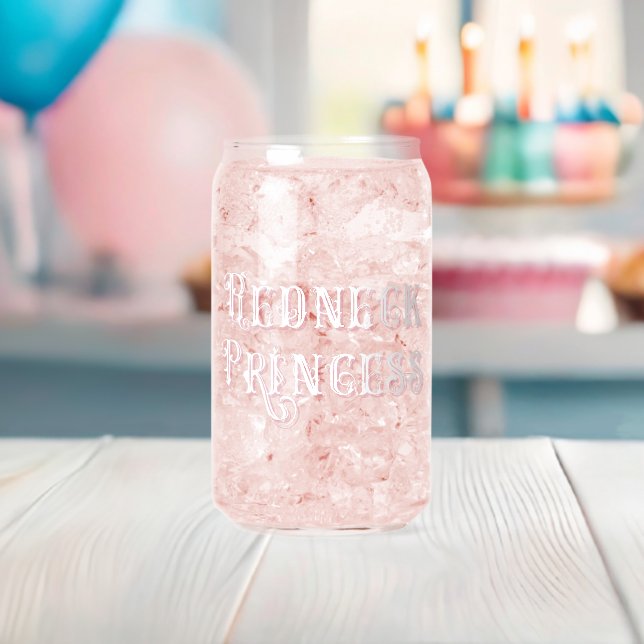 Redneck druckt Extravaganten Text rosa Dosenglas (Insitu (Baby Party))