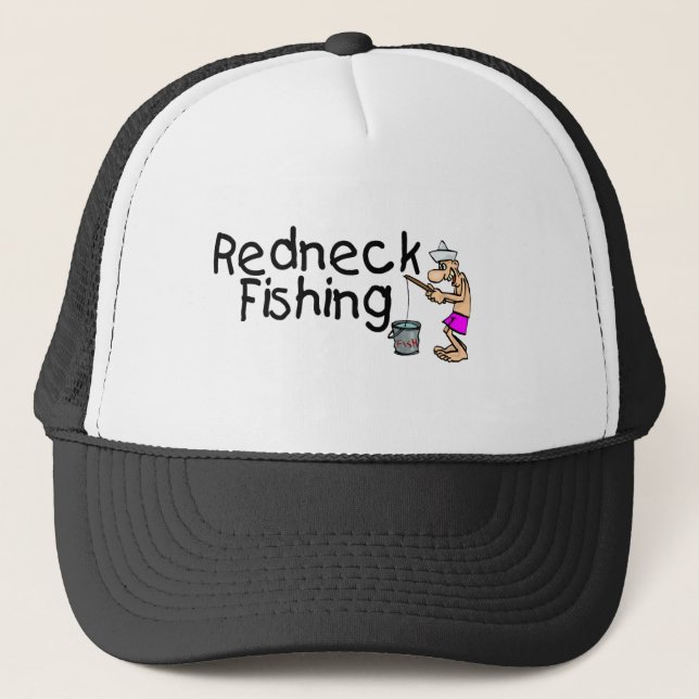 Redneck-Fischen Truckerkappe (Vorderseite)