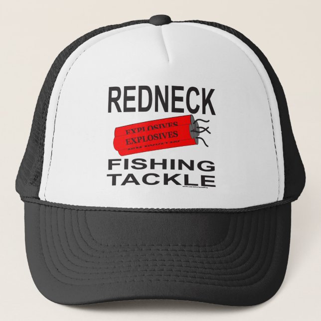 REDNECK-FISCHEREI-GERÄT-T - SHIRTS UND GESCHENKE TRUCKERKAPPE (Vorderseite)