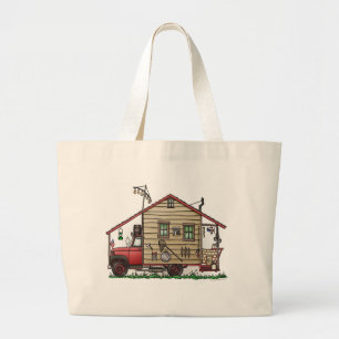 Redneck-Hinterwäldler-Camper-Taschen/Taschen Jumbo Stoffbeutel