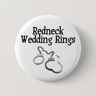 Redneck-Hochzeits-Ringe Button