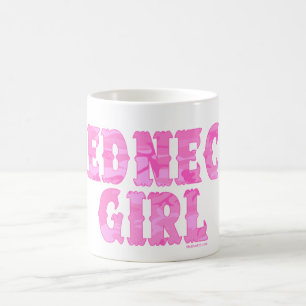 Redneck-Mädchen-Rosa-Camouflage-Tassen Kaffeetasse