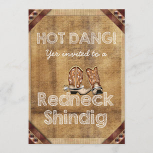 Redneck-Party Einladungen