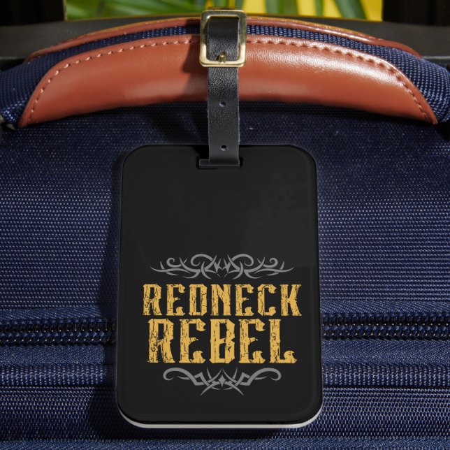 Redneck Rebel Gepäckanhänger (Vorderseite Insitu 2)