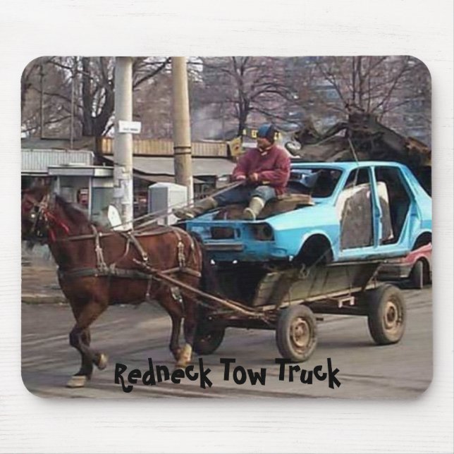 Redneck-Schleppseil-LKW Mousepad (Vorne)