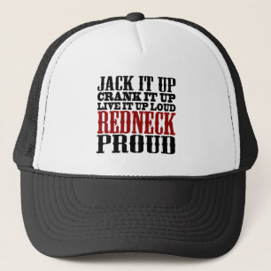 Redneck stolz (Schwarzes und Rot) Truckerkappe