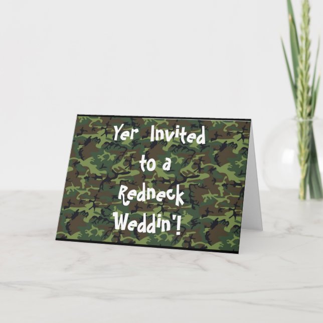 Redneck Wedding Einladung (Vorderseite)