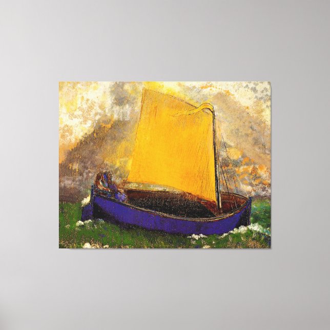 Redon - Das geheimnisvolle Boot, Leinwanddruck (Vorderseite)