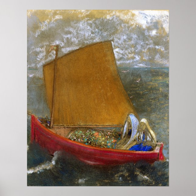 Redon - Das Gelbe Segel Poster (Vorne)