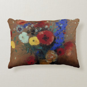 Redon: Wilde Blumen, C1912 Dekokissen