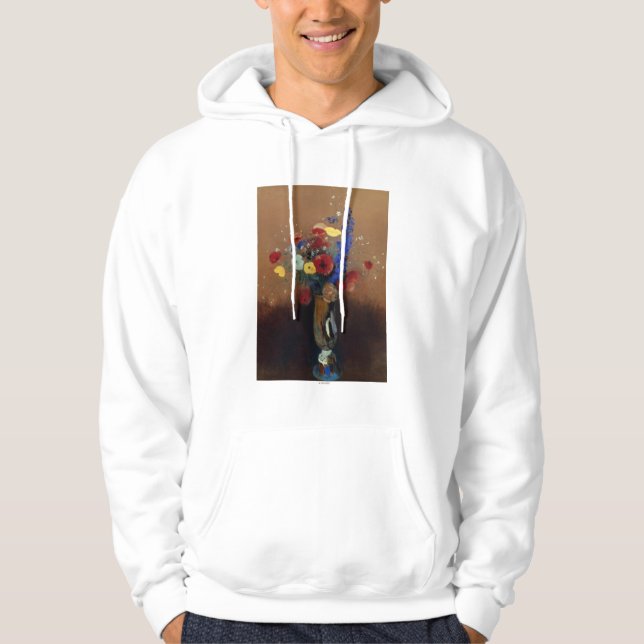 Redon: Wilde Blumen, C1912 Hoodie (Vorderseite)
