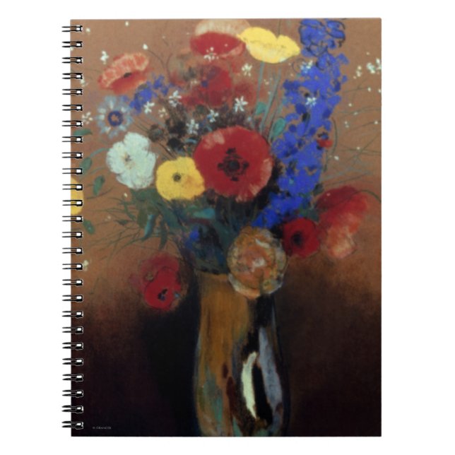 Redon: Wilde Blumen, C1912 Notizblock (Vorderseite)