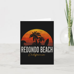 Redondo Beach California Palms Vacation Surf Sundo Karte