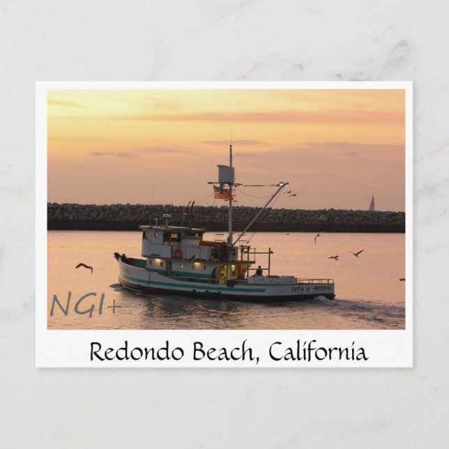 Redondo Beach, California Postkarte (Vorderseite)