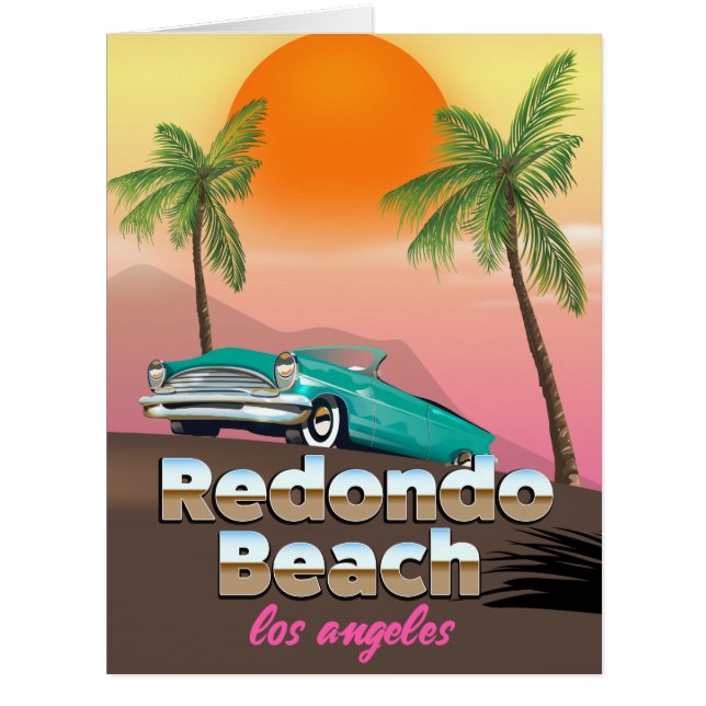 Redondo Beach LA Reiseplakat (Vorderseite)