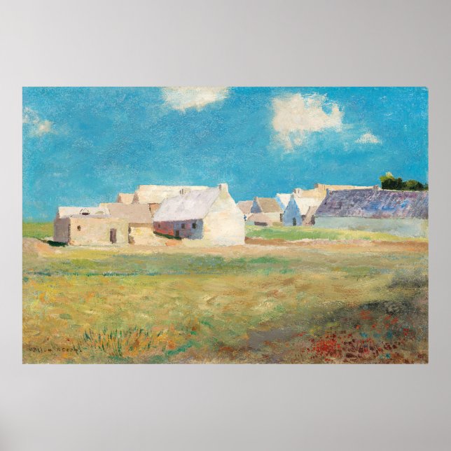 Redon's Breton Village Poster (Vorne)
