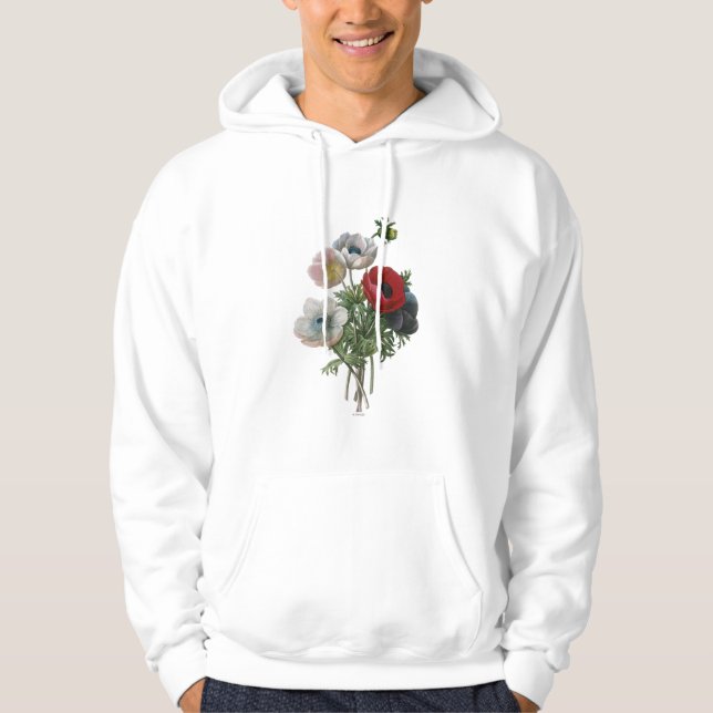 Redoute: Anemone, 1833 Hoodie (Vorderseite)