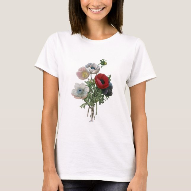 Redoute: Anemone, 1833 T-Shirt (Vorderseite)