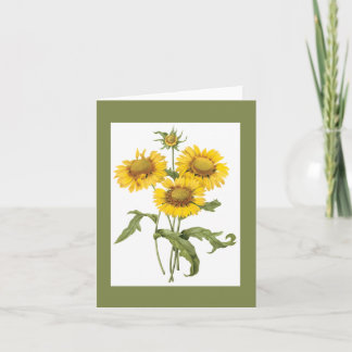 Redoute Blanket Blume Notecard Karte