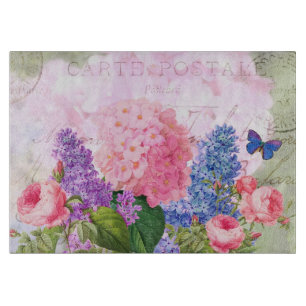 Redoute Blume Decorative Glaszuführung Schneidebrett