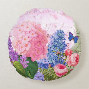 Redoute Flowers Runde Zierkissen